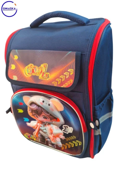 Sac À Dos Orthopédique Pliable en Oxford avec interface 3D  pour Enfants Primaire