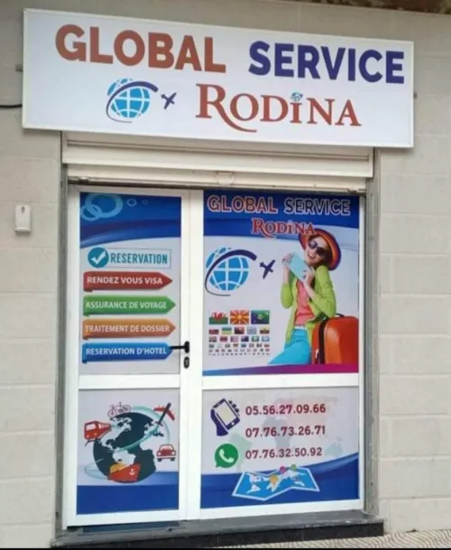 Impression,habillage vitrine,  alucoband,  tinda , caskita , store ,rideau