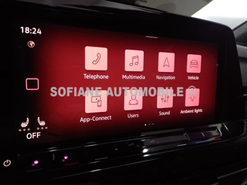 Volkswagen Golf 8 2023 𝐑-𝐋𝐈𝐍𝐄- Edition 𝗕𝗟𝗔𝗖𝗞 ✪ KeyLess - Chargeur Téléphone sans fil ✪