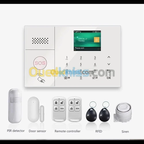 Alarm GSM Kit Système Alarme Sans Fil Euronet ضمان 06 أشهر