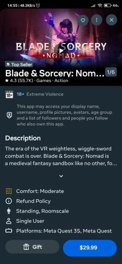 Meta Quest 2 Vr + Special Accessories + 17 Meta store Games