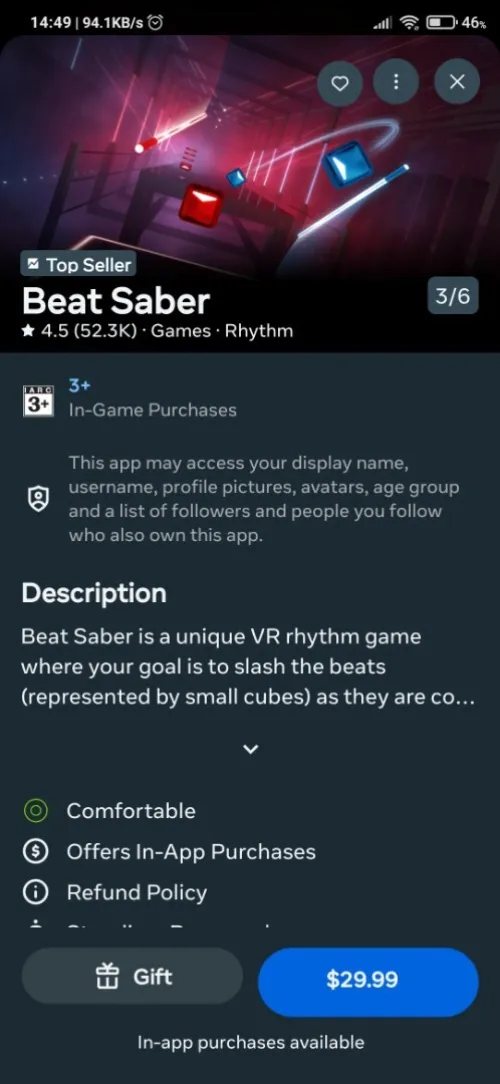 Meta Quest 2 Vr + Special Accessories + 17 Meta store Games