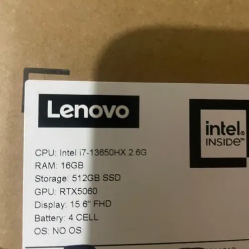 PC portable Gamer LENOVO LOQ - 15.6'' FHD 144hz - Core i7-13650HX - RTX 5060 RAM 16 Go SSD 512 Go