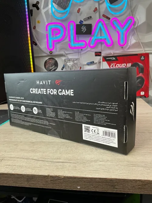 CLAVIER MECANIQUE GAMING HAVIT KB881L 68 KEY RED-SWITCH RGB WHITE