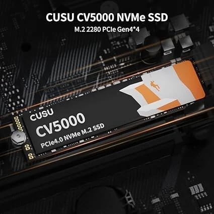 CUSU CV5000 SSD 2TB PCIe Gen4x4 NVMe M.2 2280 Internal Solid
