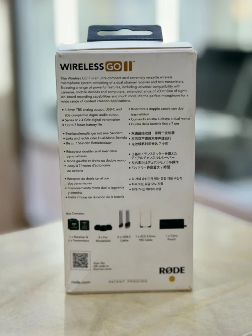 MICROPHONE SANS FIL RODE WIRELESS GO II DUAL CHANNEL