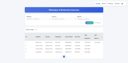 Système de gestion de parc informatique