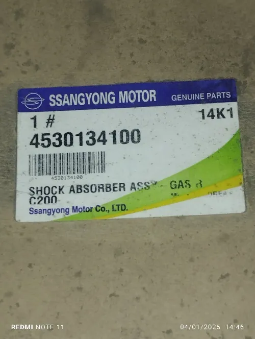 Pièces détachées ssangyong moteur la tôle