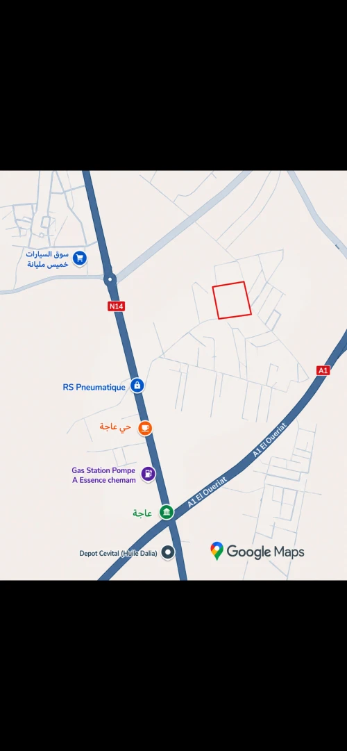 Vente Terrain Aïn Defla Khemis miliana