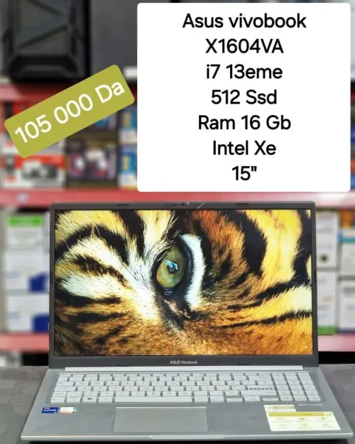 Asus Vivobook X1604VA /i7-13eme/ 16RAM  / 512Ssd/ 15"