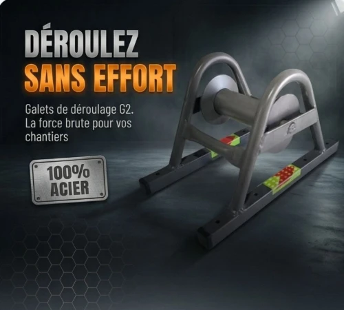 Galet de déroulage de câble