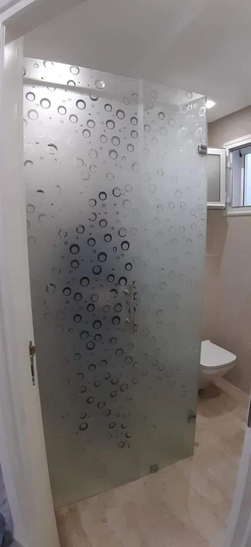 cabine douche garde-corps 