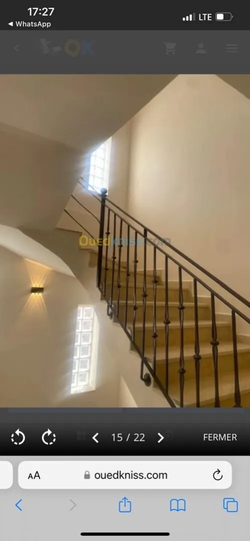 Location Appartement Niveau de villa F4 Alger Bouzareah