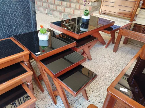 Table basse bois hêtre طاولة صالون خشب الزان