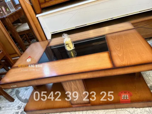 Table basse bois hêtre طاولة صالون 