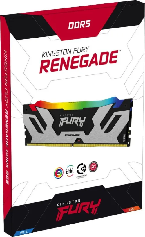 Kingston FURY Renegade RGB 32 GB (2 x 16 GB) DDR5 6400 MHz CL32 - White