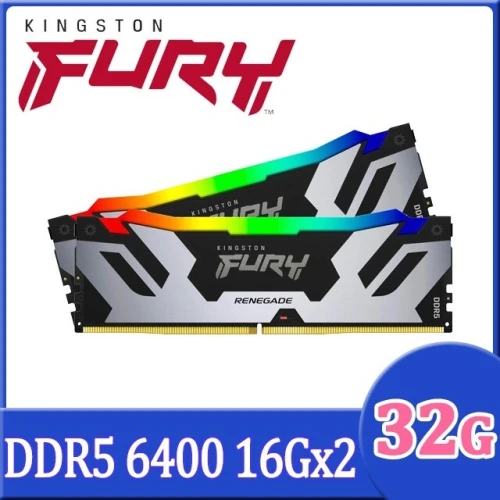 Kingston FURY Renegade RGB 32 GB (2 x 16 GB) DDR5 6400 MHz CL32 - White