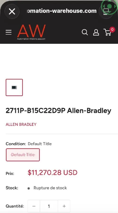 Allen bradley panelview plus 7