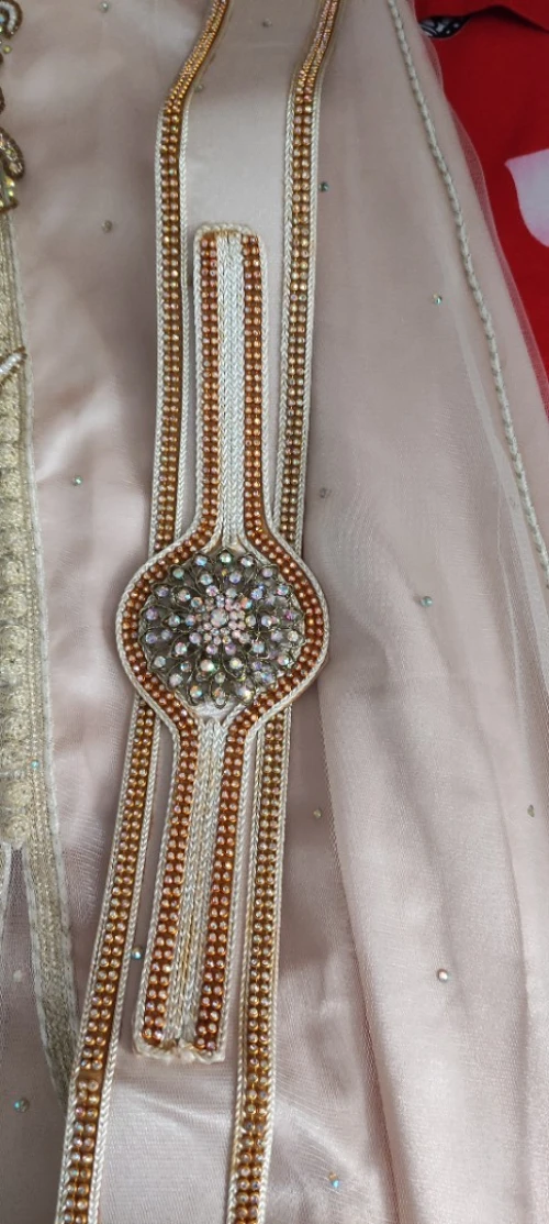 caftan perlé doublé 