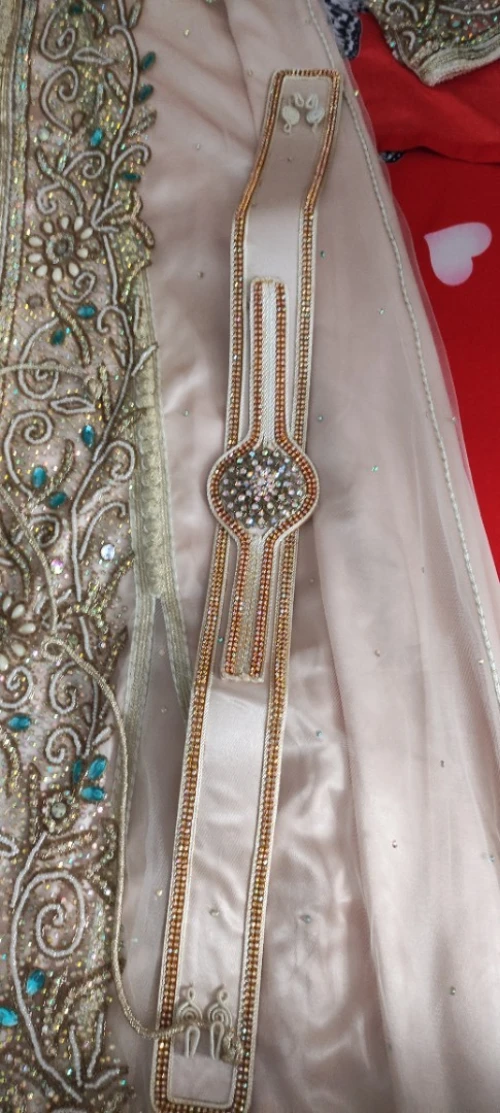 caftan perlé doublé 