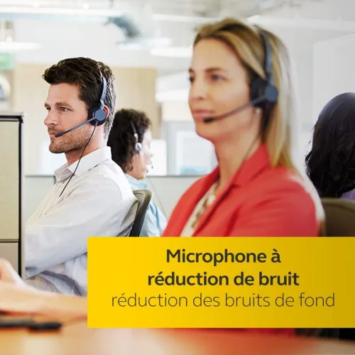 JABRA BIZ2300/CLEYVER STEREO QD Casque Filaire avec Microphone Antibruit Pour PC / Téléphones FIX ..