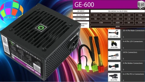 ALIMENTATION GAME MAX GE450 GE600 GE700 GP650 VP600RGB VP800RGB