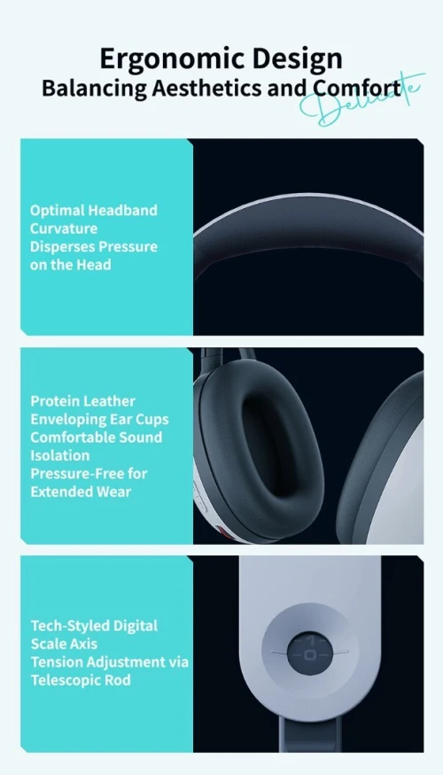Casque de jeu sans fil PXN 308E 2,4 GHz, éclairage RVB, USB 2,4G et Type-C / PC, PS4, PS5, NTs, Mac,