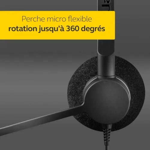 JABRA BIZ2300/CLEYVER STEREO QD Casque Filaire avec Microphone Antibruit Pour PC / Téléphones FIX ..
