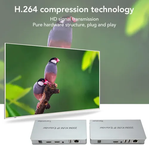 EXTENDER HDMI KVM 60M/120M/200M iP