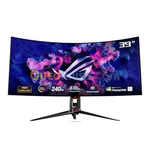 Ecran Asus OLED PG39WCDM 39 Pouces incurvé Ultrawide WQHD 21:9 240Hz/0.03Ms/HDR 400/DP/USB-C/Hub USB