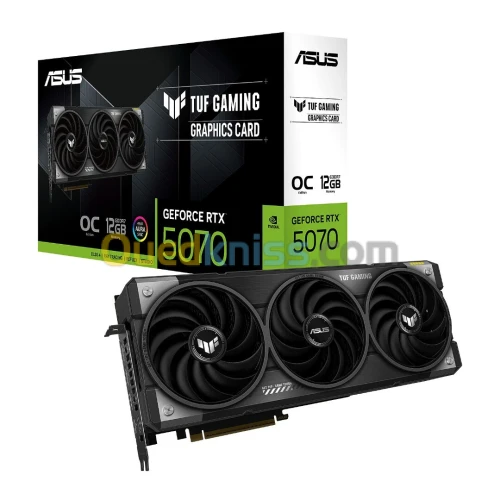 CARTE GRAPHIQUE ASUS TUF Gaming GeForce RTX 5070 12GB GDDR7 OC Edition
