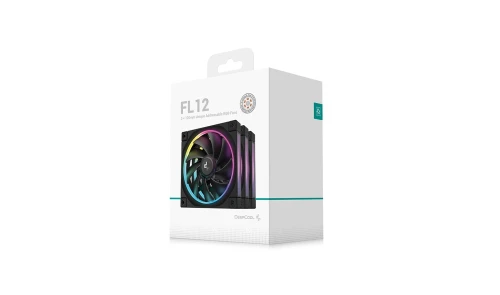 PACK FANS DEEPCOOL FL12 NOIR