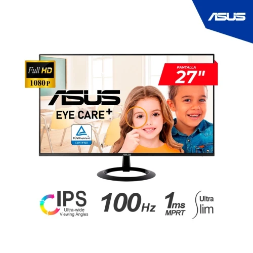 ECRAN ASUS VZ27EHF - 27" LED FHD - DALLE IPS 16/9 - 100HZ - 1MS MPRT - ADAPTIVE-SYNC - HDMI - NOIR