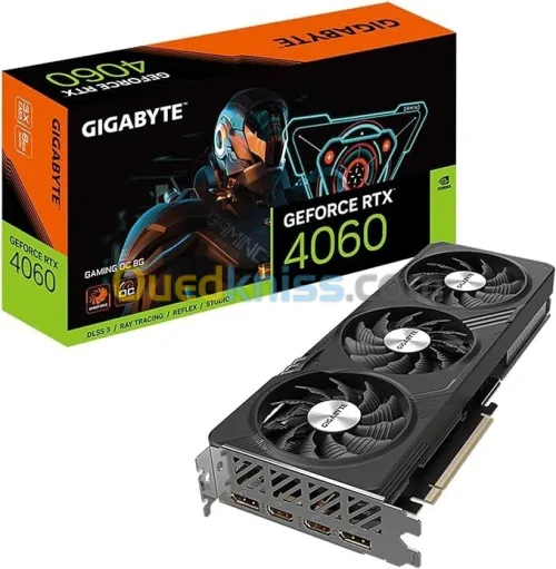 GIGABYTE GEFORCE RTX 4060 GAMING OC - 8GB GDDR6 - RAY TRACING - DLSS 3.5 - 4K - REFLEX