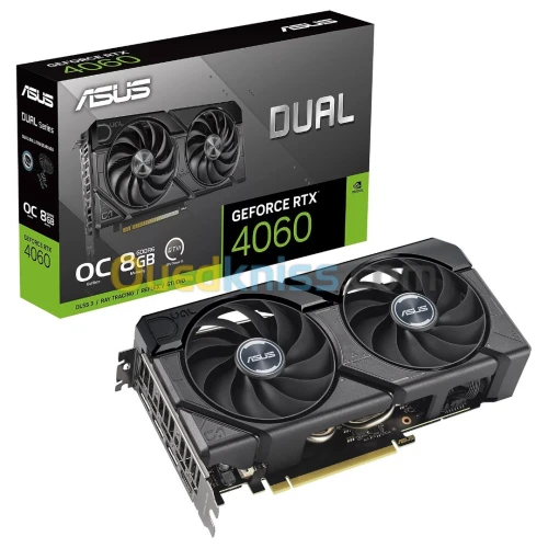CARTE GRAPHIQUE ASUS Dual GeForce RTX 4060 EVO OC Edition 8GB