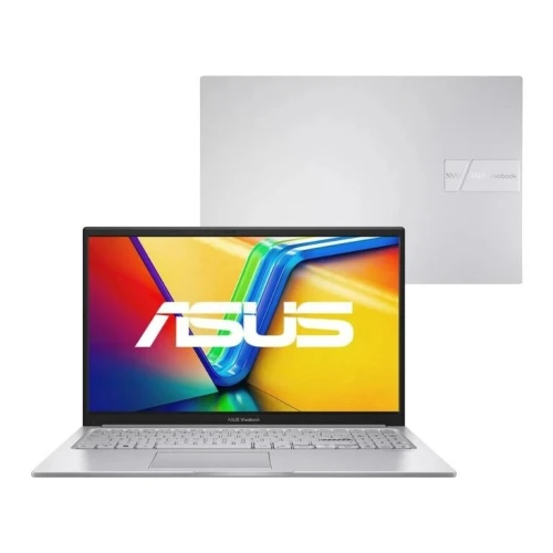 LAPTOP ASUS VIVOBOOK X1504VA - INTEL i7-1355U - 8GO RAM DDR4 - 512GO SSD -15,6" FHD - UHD GRAPHICS - HD 720P - SILVER