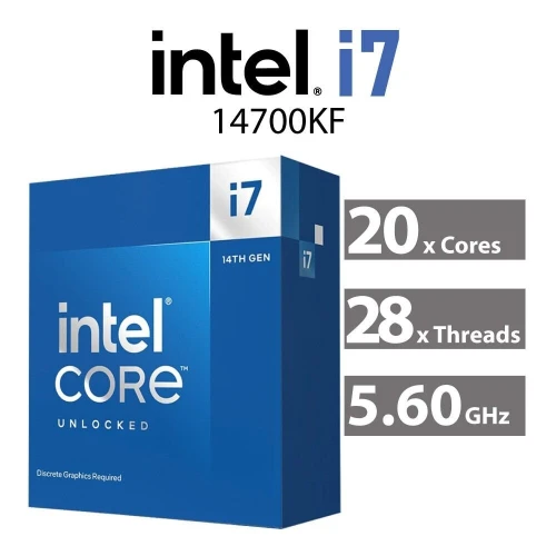 CPU Intel Core i7-14700KF (3.4 GHz / 5.6 GHz)