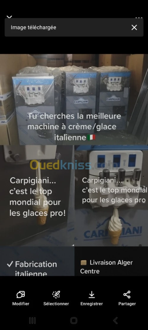 MACHINE A CREME 03 BRAS CARPIGIANI