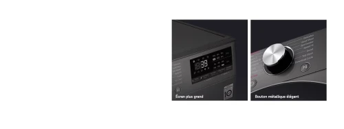 Lave-linge Séchant LG 13 Kg / 8 Kg  F4V9LCP2EE Vapeur Steam+ Défroissage + Séchage Intelligent