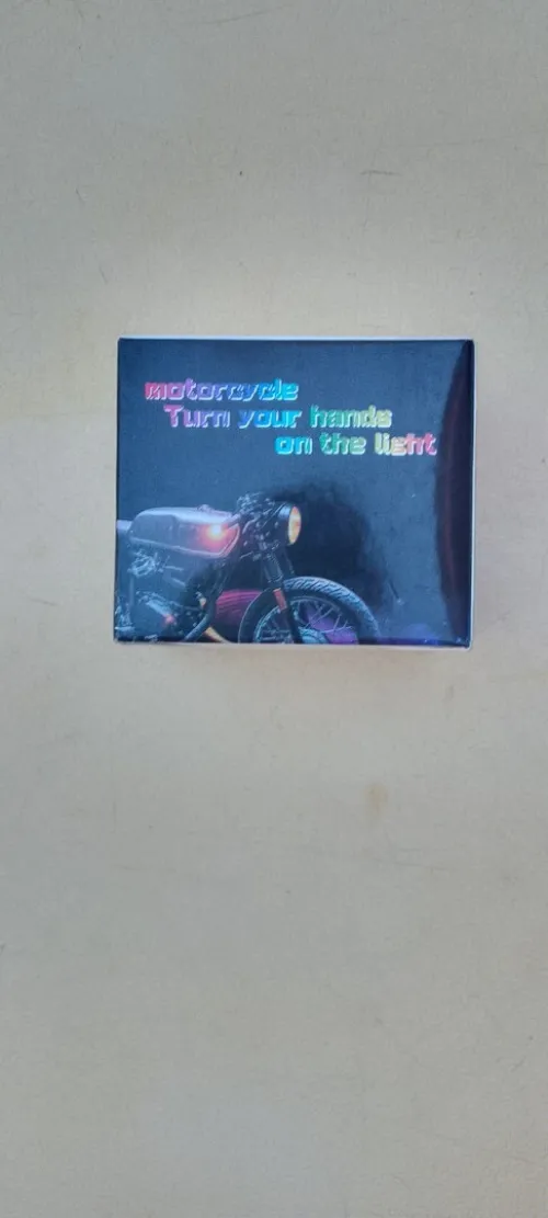 12V Moto LED Guidon, Lumière Blanc Jaune, Clignotant Poignée/ مصباح إشارة خاص بمقود الدراجة النارية 