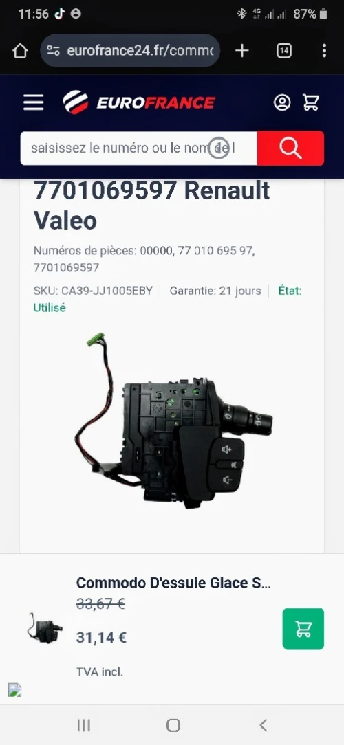 A vendre comodo renault scenic 2