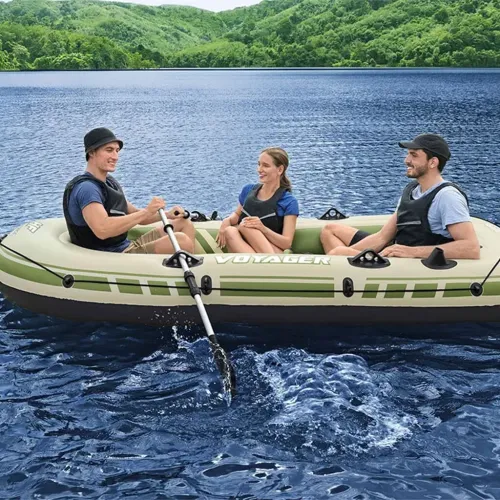 Ensemble de Bateau Gonflable Voyager X3 2,94m x 1,37m Bestway 65164 