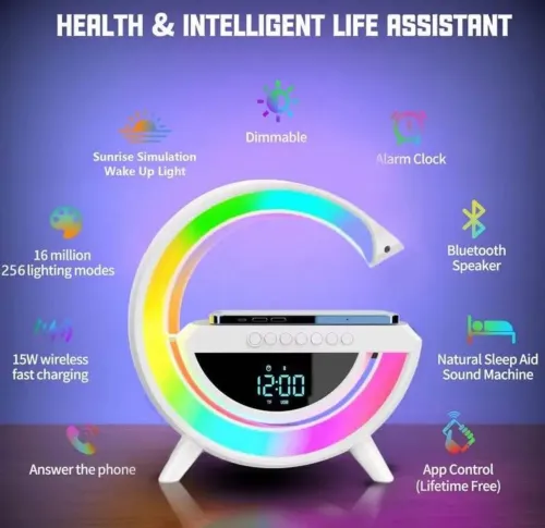 BLUETOOTH HAUT-PARLEUR ALARME RGB