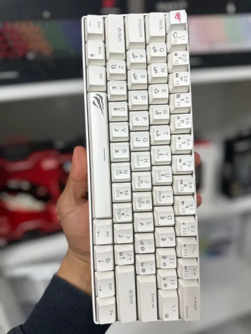 CLAVIER HAVIT KB903L MÉCANIQUE RED SWITCH  KEYBOARD WHITE