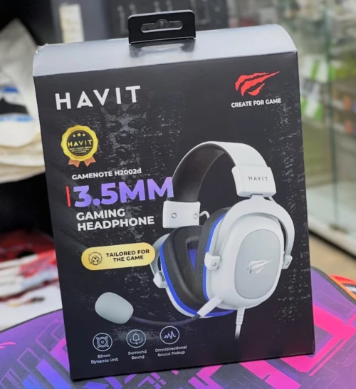 CASQUE GAMER HAVIT H2002D 3.5MM WHITE