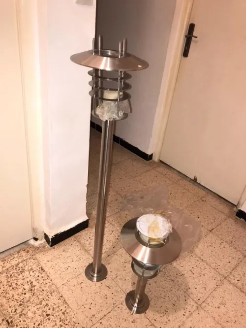 Lampadaire inoxydable 