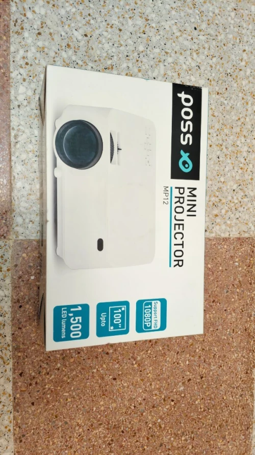 Mini projecteur Poss mp 12 avec cable hdmi de10m