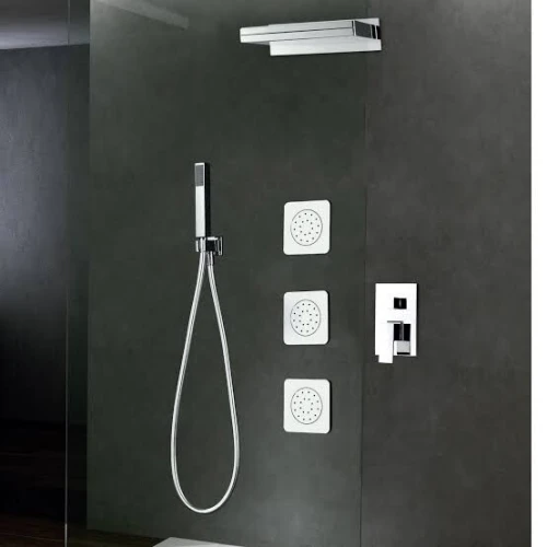 Colonne de douche encastrable et douchette imex
