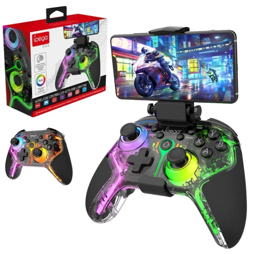 (التوصيل فقط)  Manette de jeu sans fil IPEGA PG-9666TH avec poignets lumineux RGB - يد تحكم لاسلكية