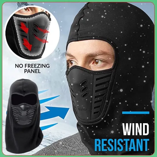 (التوصيل فقط )  Pack Moto Hiver Cagoule Excefore en Polaire + Gants Pro Biker respirants avec protections antidérapantes